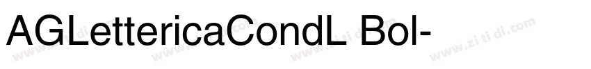 AGLettericaCondL Bol字体转换